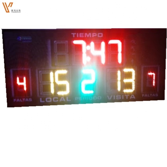 Electronic Used Rental Billiard LED Digital Electronic Basketball Scoreboard