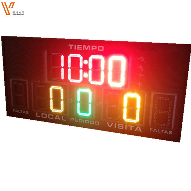 Latest electronic digital stadium Sports led football/led basketball scoreboards/led electronic scoreboard display