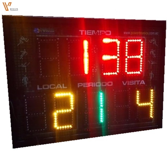 Latest electronic digital stadium Sports led football/led basketball scoreboards/led electronic scoreboard display