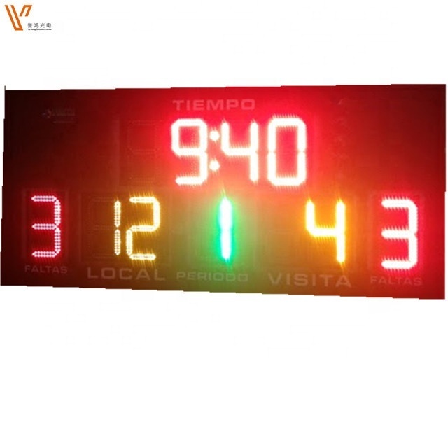 Electronic Used Rental Billiard LED Digital Electronic Basketball Scoreboard