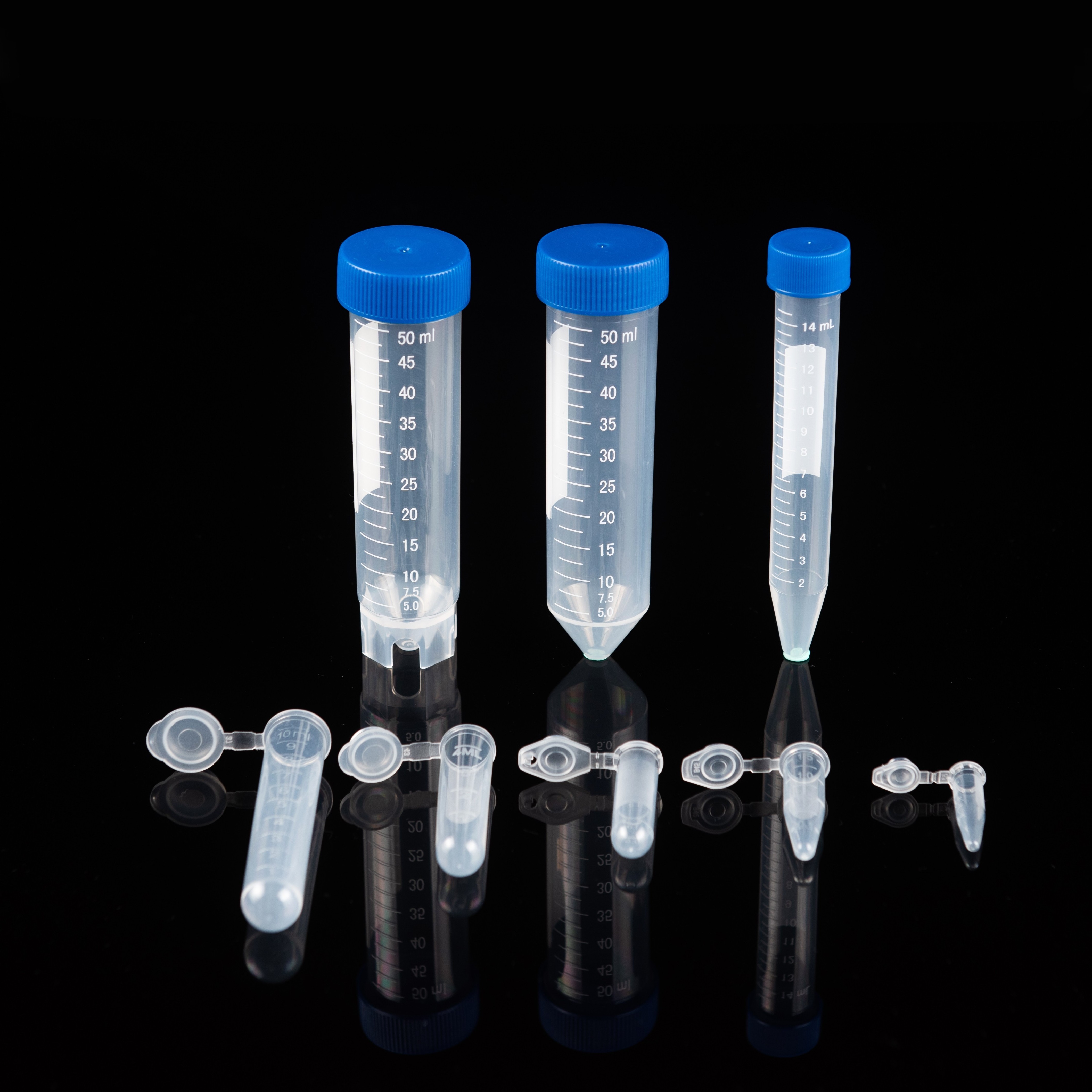 Various Medical and Scientific Laboratories Transparent Plastic Microcentrifuges Falcon Tapered Microcentrifuge Tubes