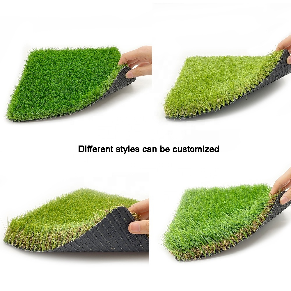 Hanwei High Quality natural garden landscape turf artificial grass synthetic grass  green rug cesped artificial Grass Carpet