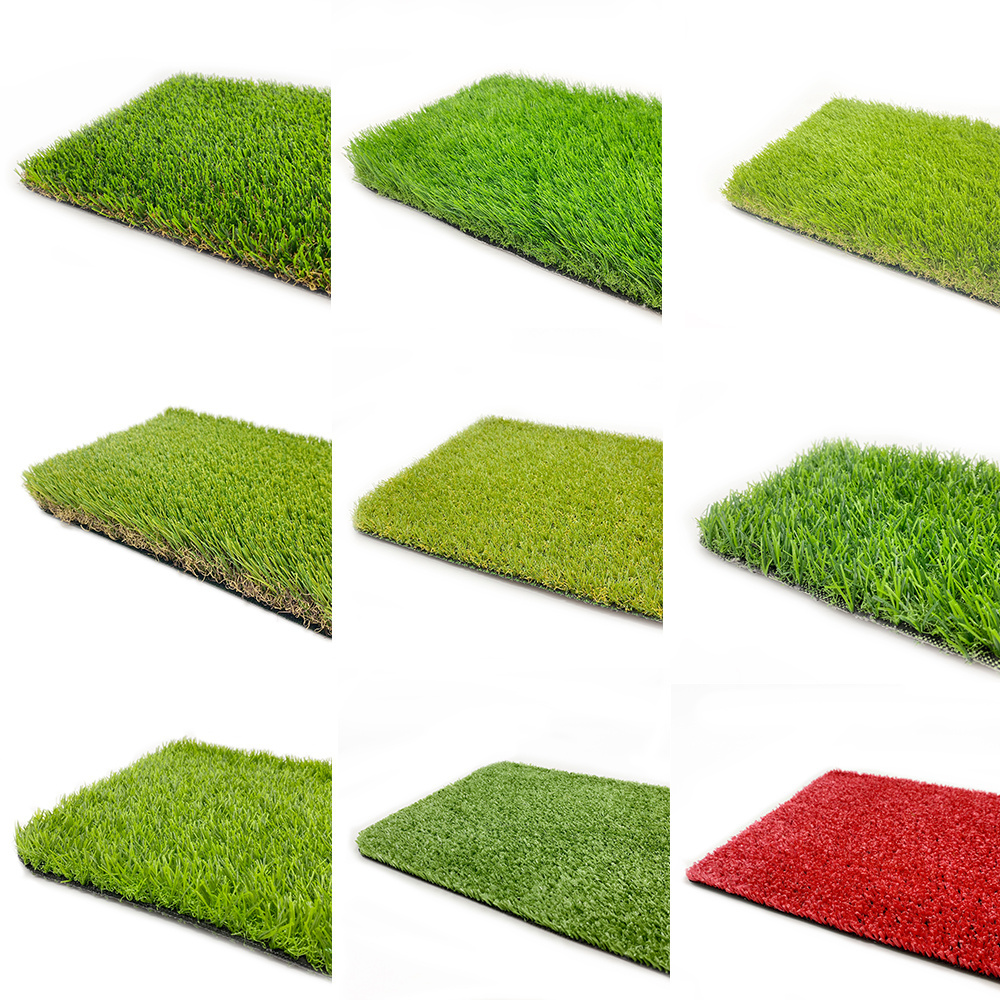 Hanwei Grass bluegrass turf white red artificial  grass carpet white fake  sports turf synthetic grass balcony