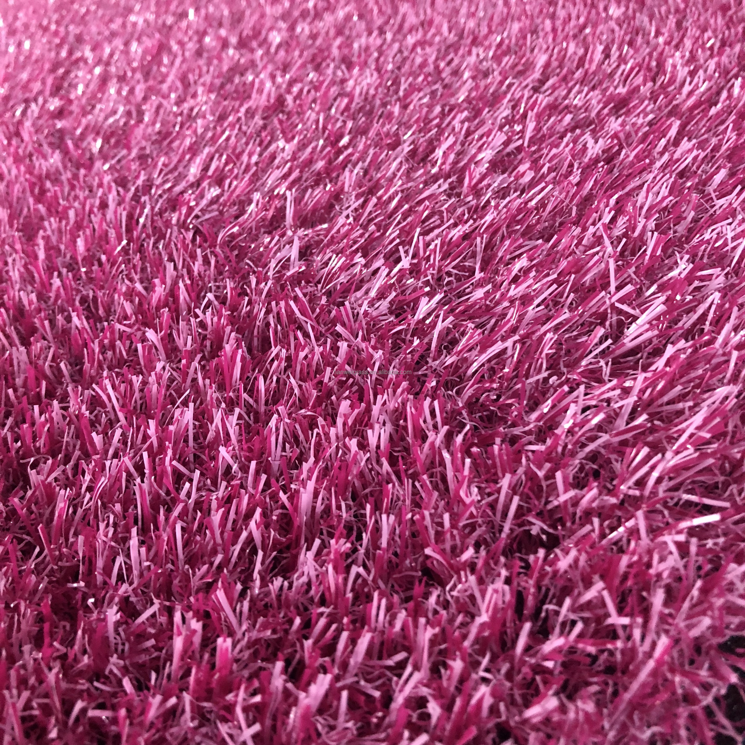 HANWEI pink astro turf fake grass outdoorsmoss fake grass anti uv plastic pink artificial grass csped artificial