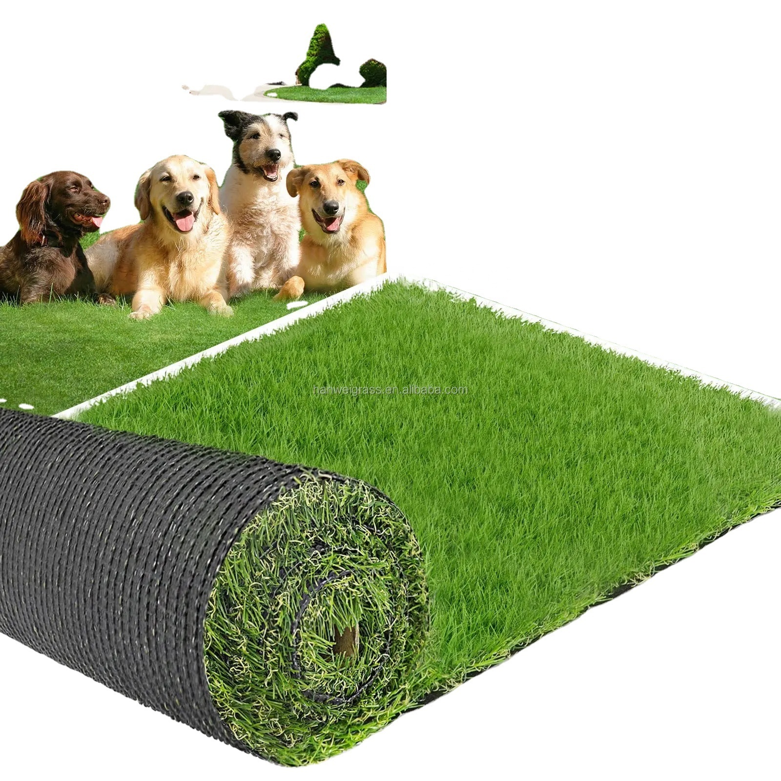 HANWEI High-performance artificial turf technology Artificial turf accessories for lawns Soft-textured artificial turf