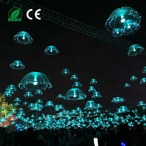 Outdoor Decoration LED Fiber Optic Jellyfish Lamp