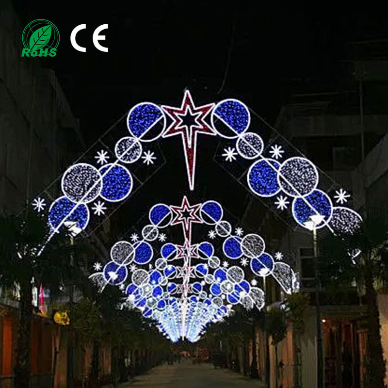 Holiday Decoration 3D Motif Light Customized Illuminated LED Christmas Decoration Outdoor for Christmas Street Decoration Light