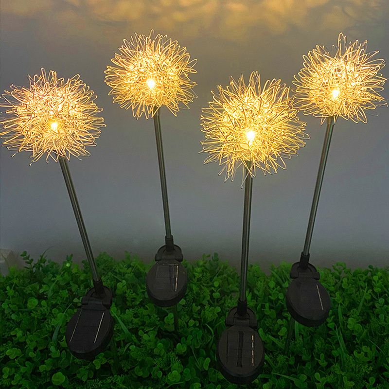 Simulation Dandelion Light Flower-shaped Lighting Decorative Artificial Flowers Festive Garden Accents LED Flower Lamp