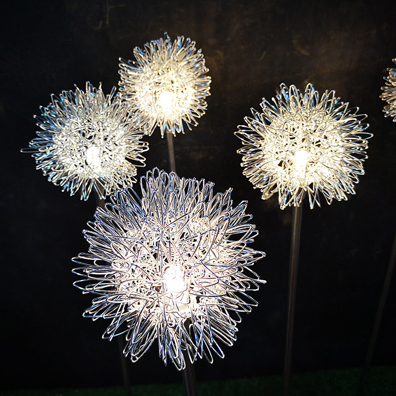 Simulation Dandelion Light Flower-shaped Lighting Decorative Artificial Flowers Festive Garden Accents LED Flower Lamp