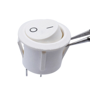 Factory direct sales high quality KCD1-105 2 Pin  white Round Rocker Switch on-off switch