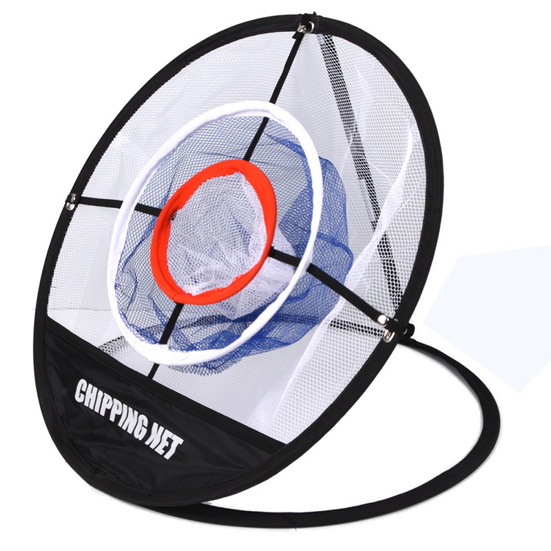 Indoor Outdoor Foldable Small Pop Up Golf Practice Hitting Chipping Net With Storage Bag For Accuracy And Swing Practice