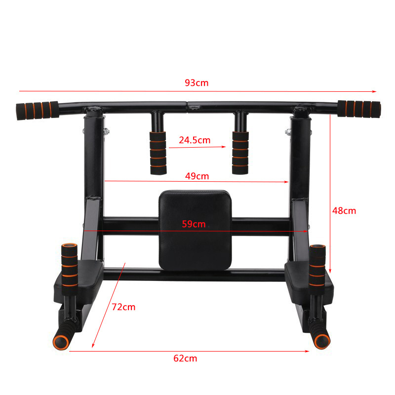 Fitness Heavy Duty Indoor Parallel Dip Bar Wall Mounted Pull Up Chin Up Bar Portable Horizontal Bar