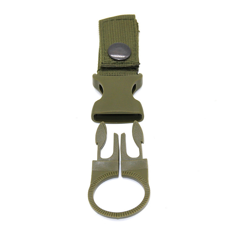 Wholesale Outdoor Camping Hiking Portable Nylon Carabiner Mineral Water Bottle Kettle Holder Buckle Hooks