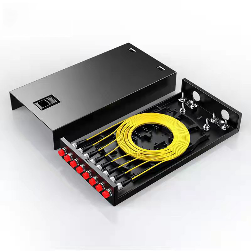 In Stock 4 8 12 24 48 Port APC UPC Full Equipment SC FC LC ST Pigtail Fiber Patch Panel Desktop Optical Fiber Terminal Box