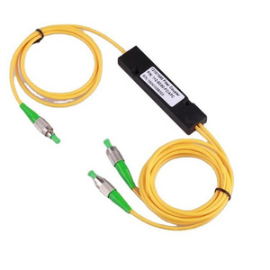 FTTH Steel Tube PLC 1x2 Singlemode Splitter FC APC Fiber Optic Splitter Coupler