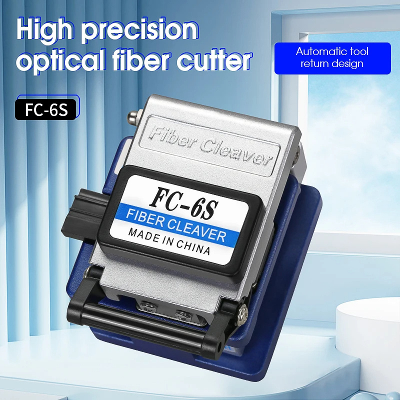 FTTH Used FC-6S 36000 Cleaves Coating Diameter 12 Position Blade Cold Connection Optical Fiber Cleaver Stripping Cutter Tool