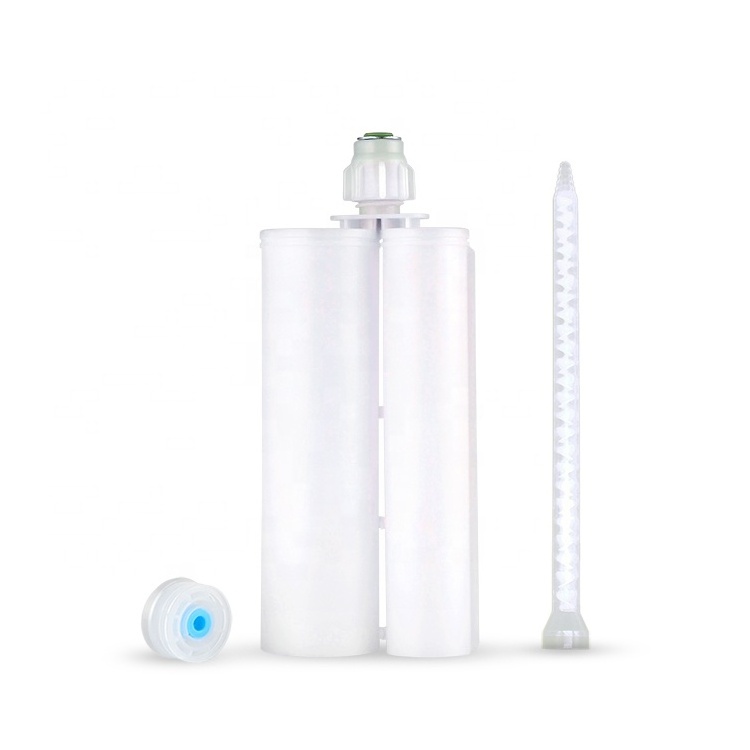 High quality 400ml 2:1 two-component epoxy dispensing barrel two part syringe cartridge for ab glue