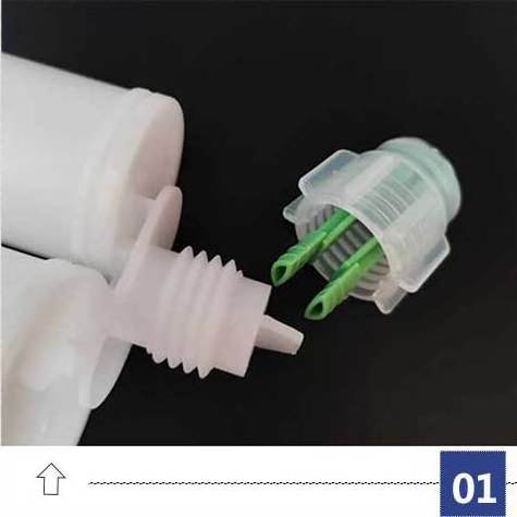 High quality 400ml 2:1 two-component epoxy dispensing barrel two part syringe cartridge for ab glue