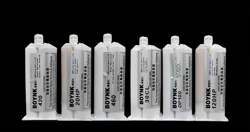 China quick bonding glue 50ml two component clear cartridge glue 5 minute epoxy resin adhesive