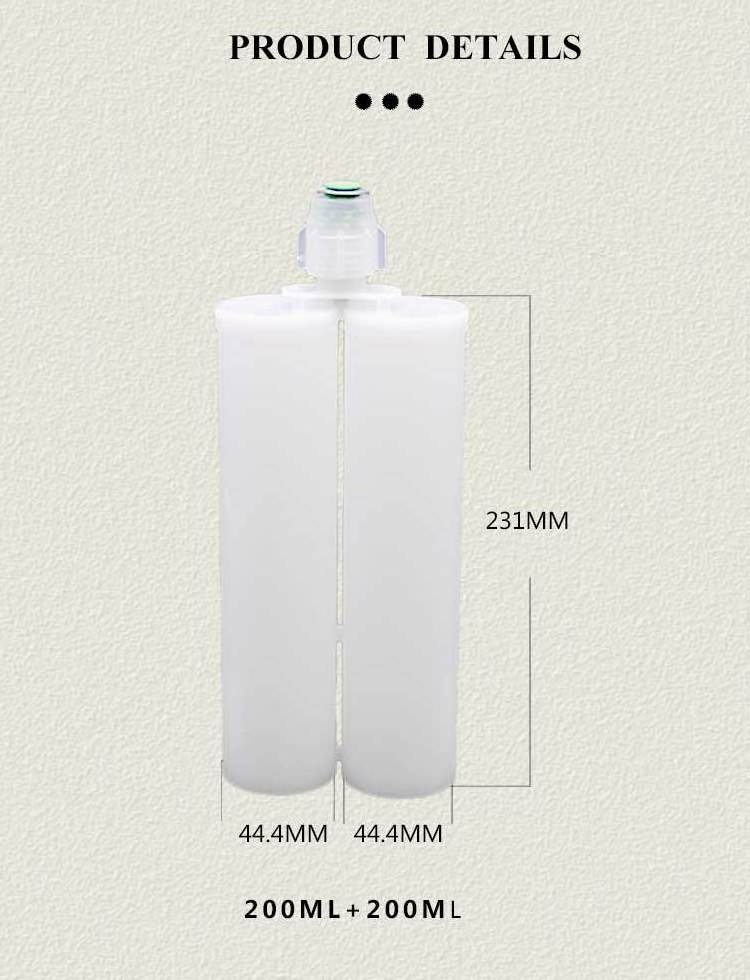 400ML1:1 ab adhesive plastic empty caulking tube spray glue ugello silicone liquid dispenser daul cartridge