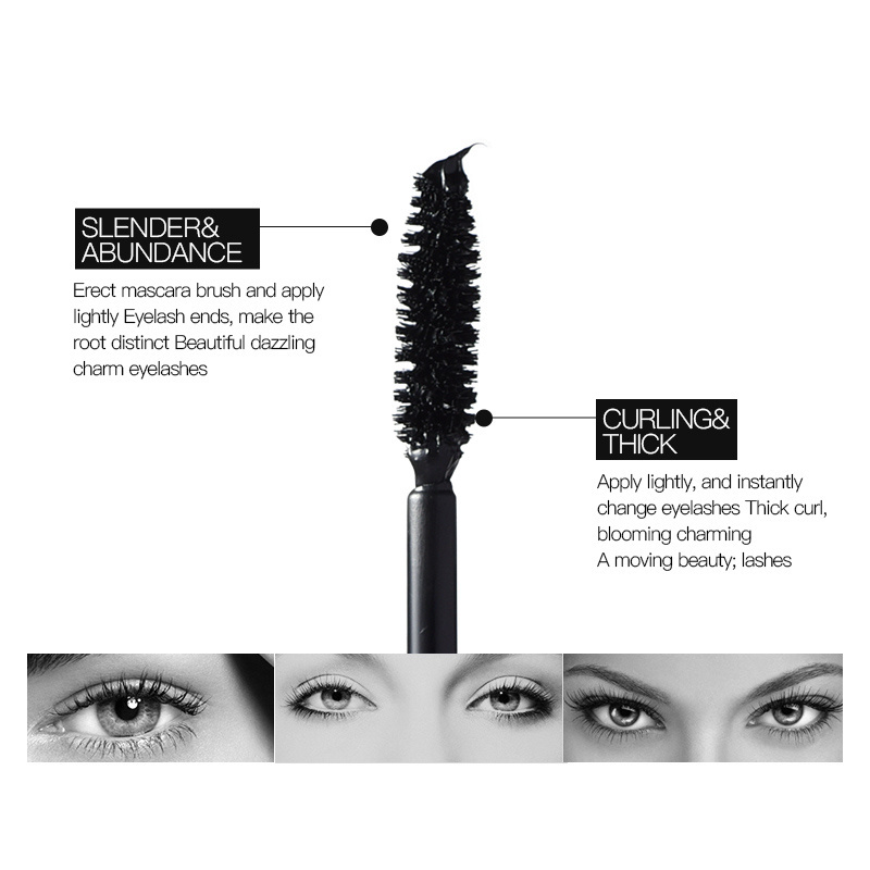 Wholesale Waterproof 4d Fiber Mascara Eyelash Makeup Cosmetic Curling Lengthening Mascara