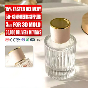 Hot Sales 50ml 100ml Attar Glass Perfume Oil Bottle With Metal Cap Wholesale Glass Perfume Spray Bottles