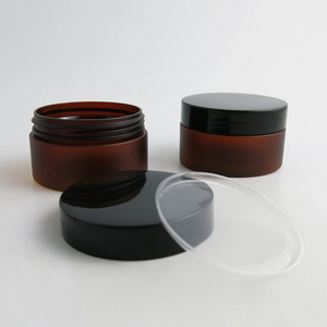 empty wide mouth 8 oz 250ml 300ml black amber white plastic jars pomade slime container for hair conditioner and body