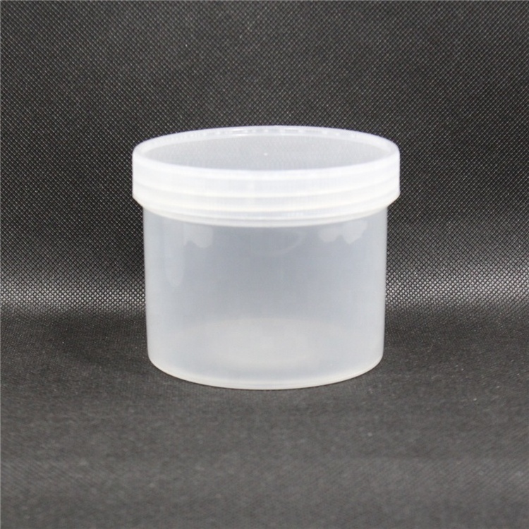 120g 150ml 4 oz clear plastic jar with white transparent cap slime storage container wide mouth