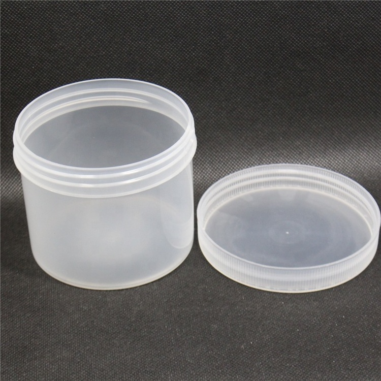 120g 150ml 4 oz clear plastic jar with white transparent cap slime storage container wide mouth