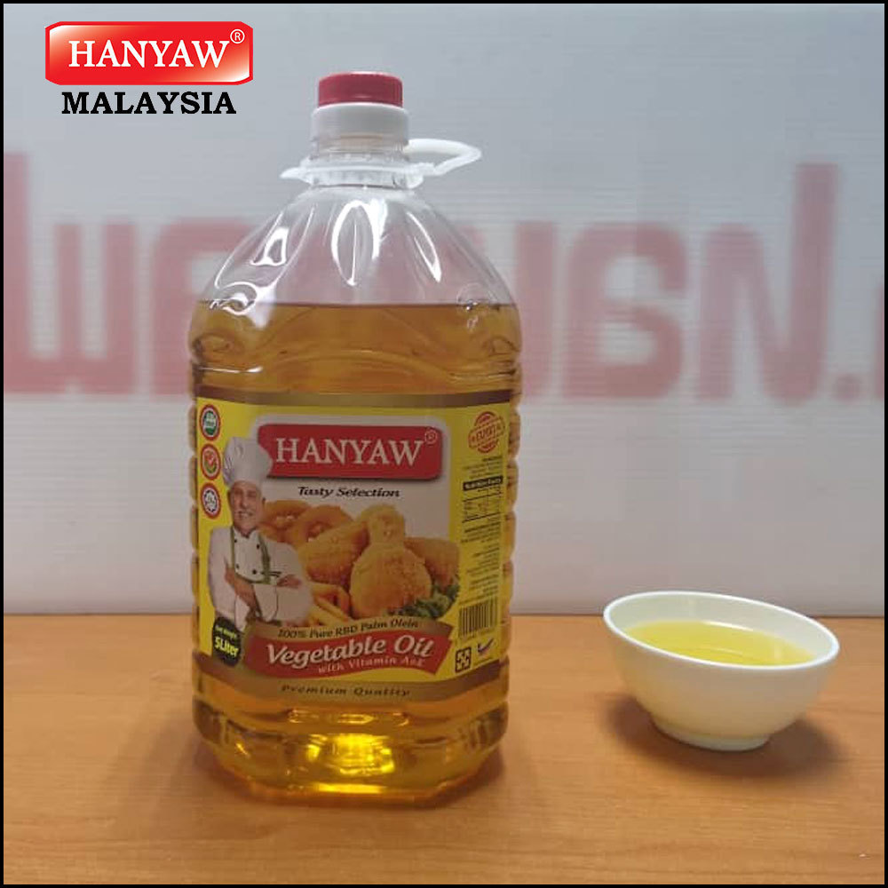 [Malaysia] Fast Shipping + Halal Certified Hanyaw Brand Olein CP8 Palm Oil Vegetable Cooking Oil ( 5 Litre X 4 PET Bottles/Ctn)