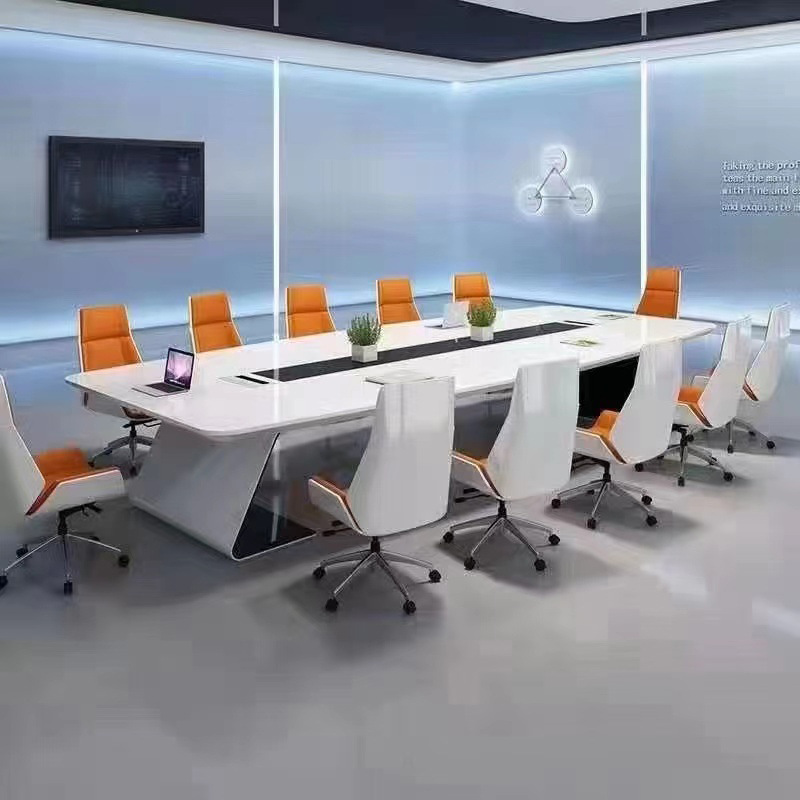 HANYEE Luxury Office Furniture Customized Manager Negotiation Work Chair Office Modern Pu Leather Wooden Office Chairs