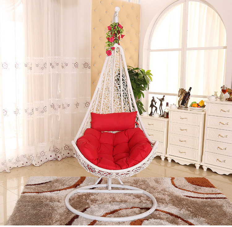 HANYEE Hot Sale High Quality Garden Outdoor Leisure Study Bedroom Rattan Hanging Hammock Chair With Stand