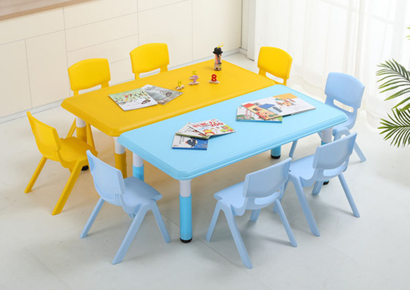 Hanyee Wholesale Plastic Used Daycare Furniture Kindergarten Tables And Chairs Kid Table And Chair Set