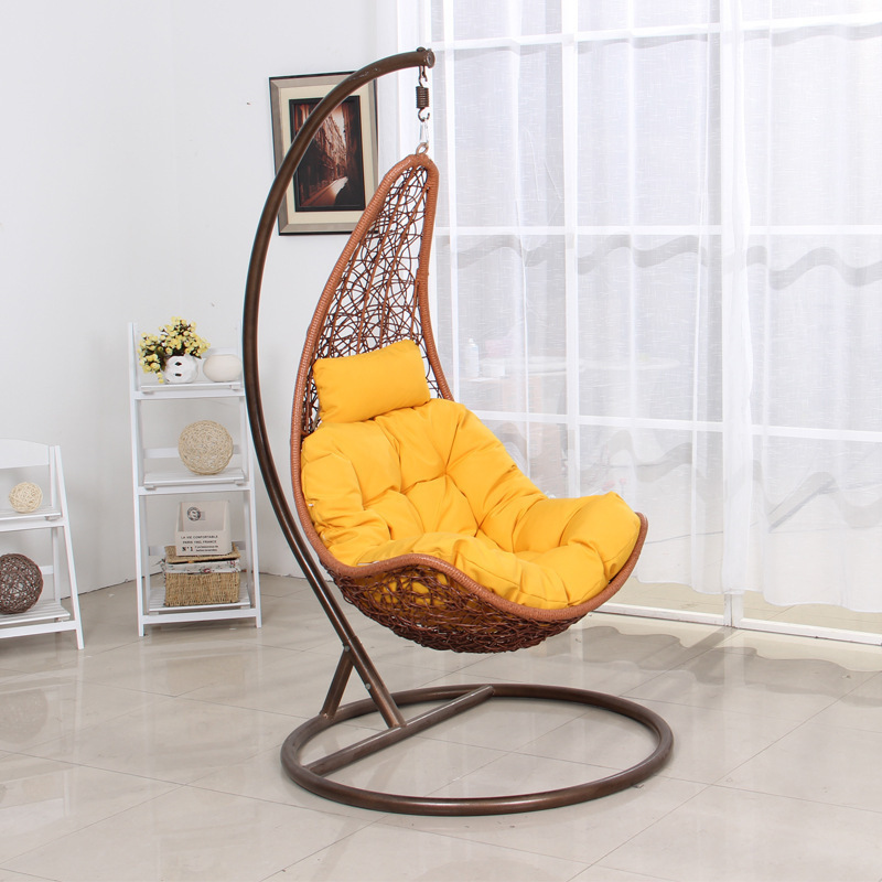 HANYEE Hot Sale High Quality Garden Outdoor Leisure Study Bedroom Rattan Hanging Hammock Chair With Stand