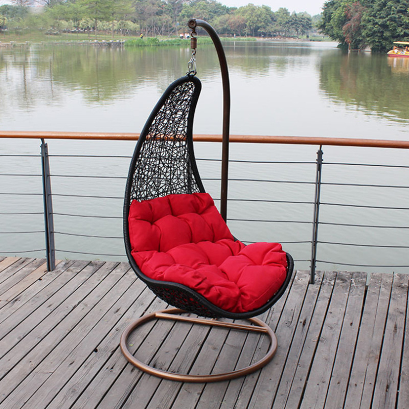 HANYEE Hot Sale High Quality Garden Outdoor Leisure Study Bedroom Rattan Hanging Hammock Chair With Stand