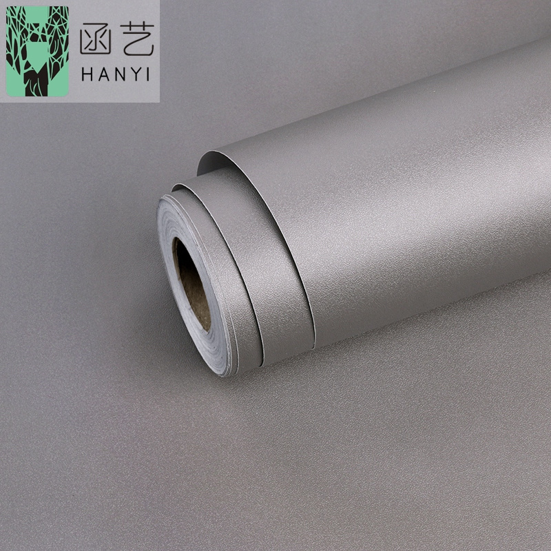 Solid Grey Wall Covering Removable Wallpaper Peel and Stick Countertops Matte Gray Vinyl Adhesive Shelf Liners for Kitchen