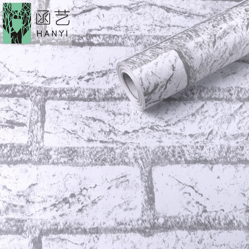 Peel and stick stone wallpaper for home decor wall paper pvc wall covering