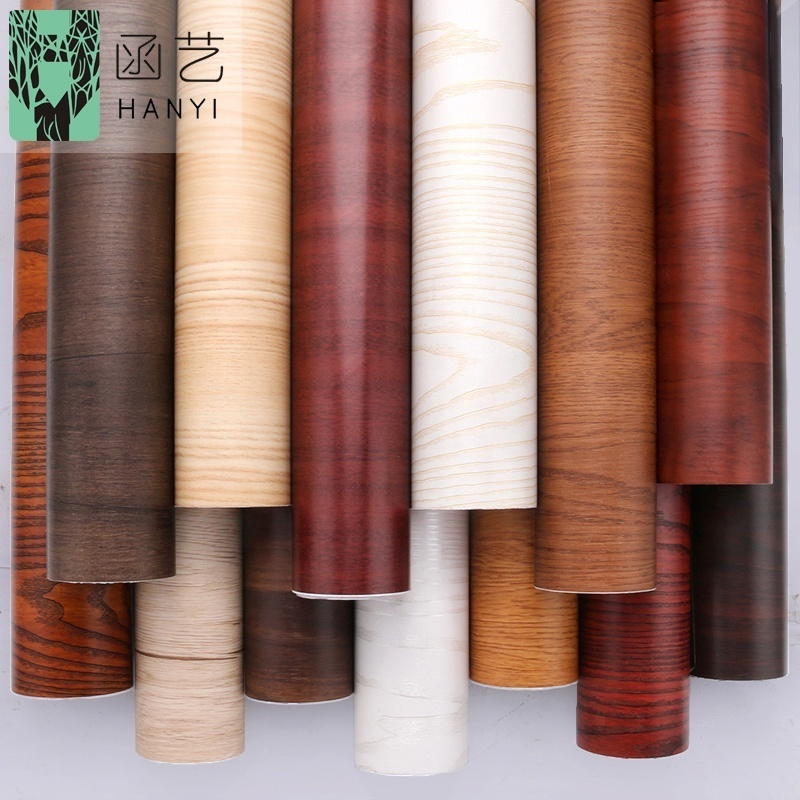 Nature 3d wood grain wallpaper pvc decorative film self adhesive lows contact paper  for furniture