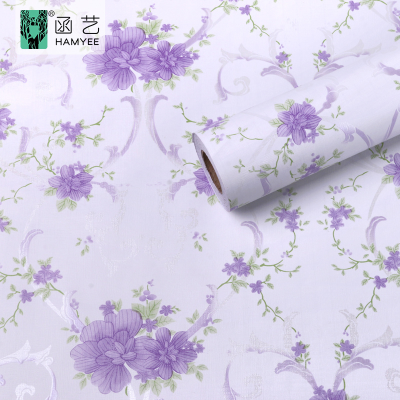 Waterproof floral self adhesive wall covering beautiful blue floral wallpaper walls