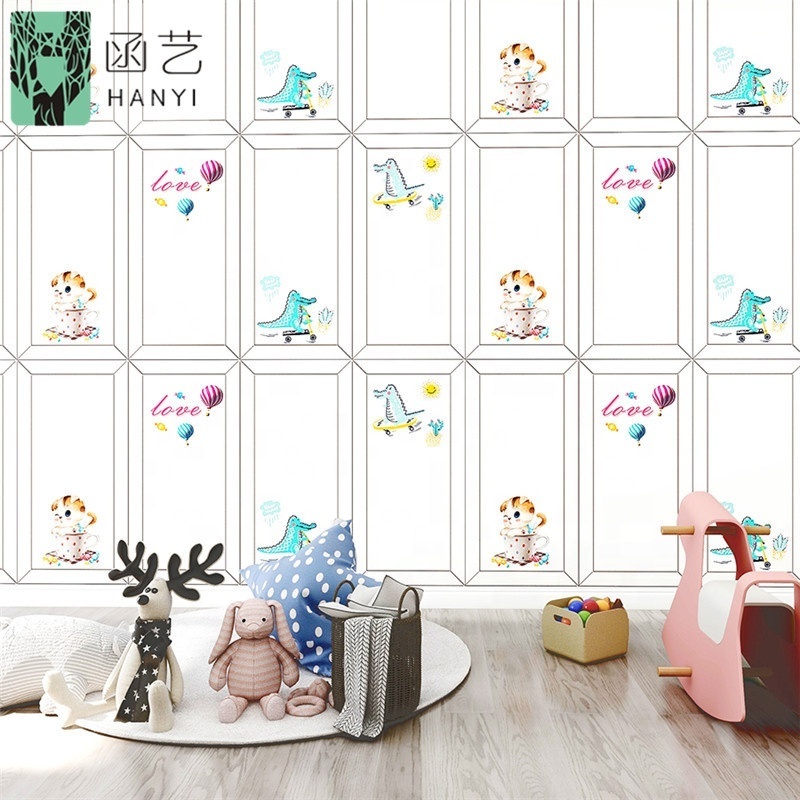 New Style DIY Room Adhesive Wallpaper Home Decor Papel Tapiz Para Pared Vinyl Wall Sticker 3D Wall Paper