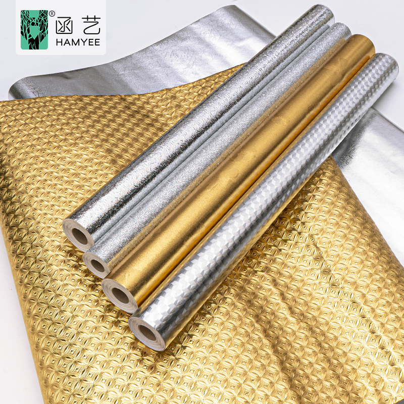 peel and stick backsplash aluminum foil 3d wallpaper kitchen wall paper water proof wallpaper for kitchen cabinets