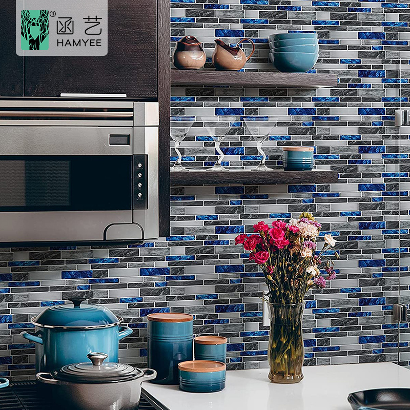 3d wallpaper brick stone 3d tile wall stickers backsplash mosaic art 3d stone wall tiles self adhesive wallpaper