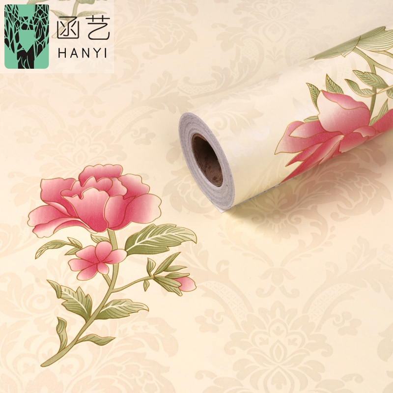 Self Adhesive Removable Wall Paper Wallpaper Flower Papier Paint Mural 3D