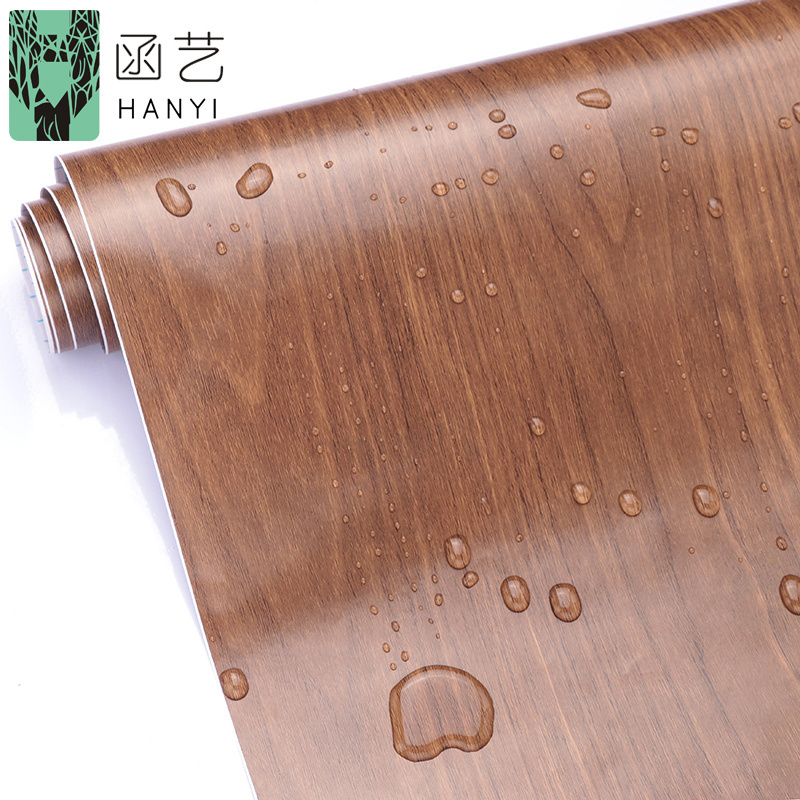 Furniture removable waterproof self adhesive wood wallpaper