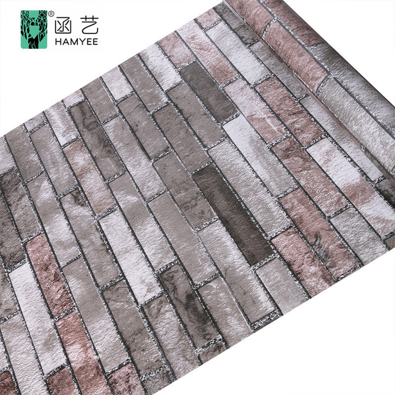 Rustic Brick Wall paper White Grey Black Self Adhesive Wallpaper Contact Paper Roll Peel and Stick Wallpaper