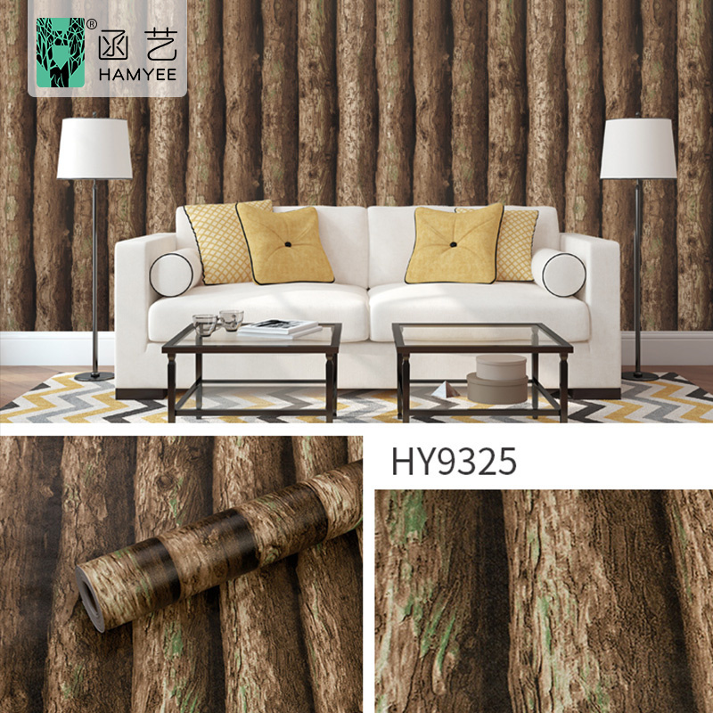 Self-Adhesive Wood Stripe Grain Wall Paper Rolls Peel and Stick Contact Paper PVC Vinyl Film Removable Waterproof wallpaper