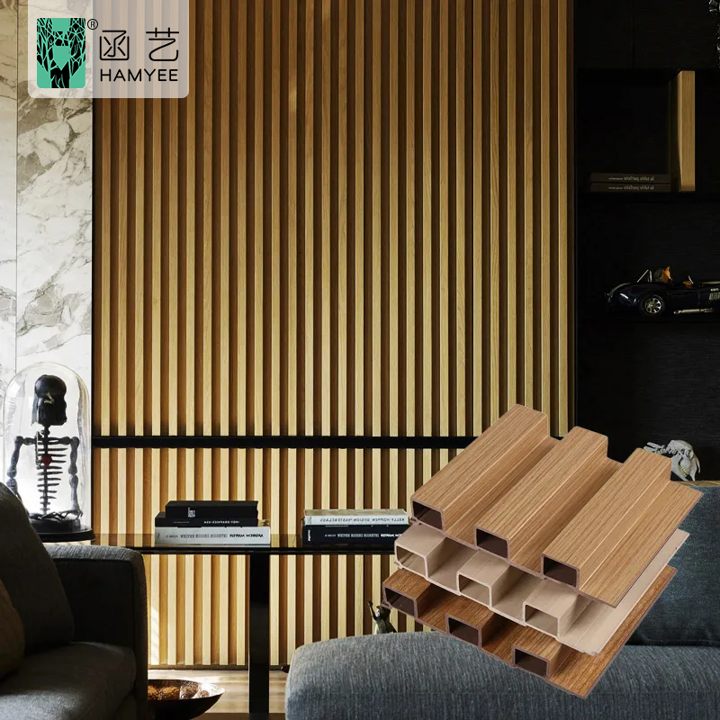 China wholesale decorative home fluted wall panel sheet cladding boards wood interior wpc 3d others wallpapers/wall panel