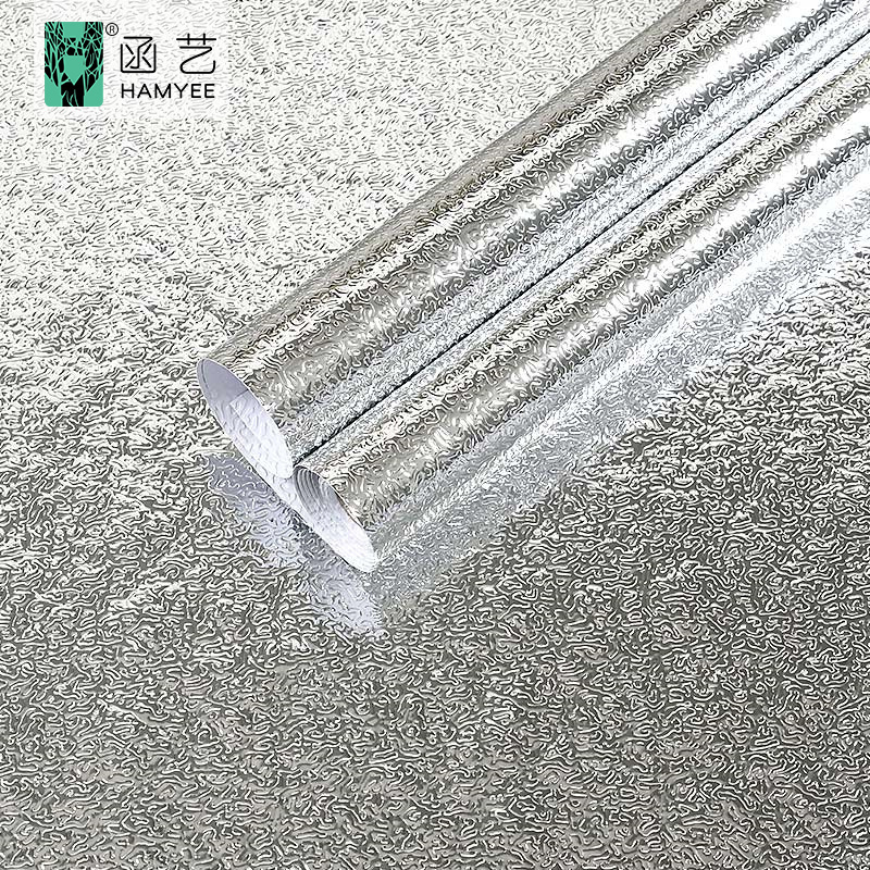 peel and stick backsplash aluminum foil 3d wallpaper kitchen wall paper water proof wallpaper for kitchen cabinets