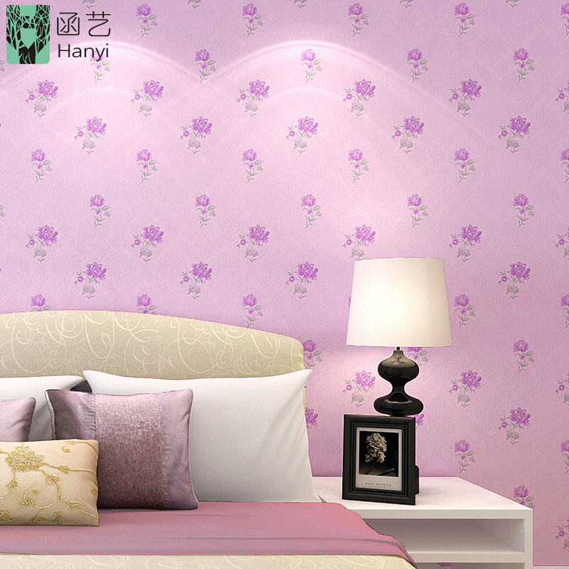 Beautiful home wallpaper sticker rose flower wall paper for bedroom decoration