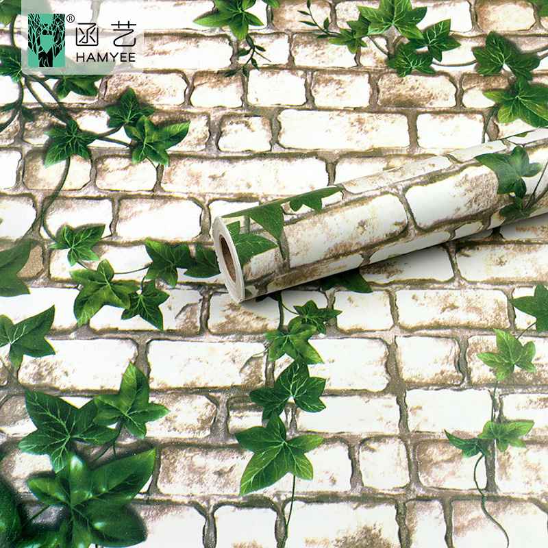 Hot selling 45cm*10m peel and stick brick wallpaper rolls bedroom